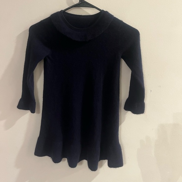 Navy Blue Cashmere Dress - Picture 1 of 3